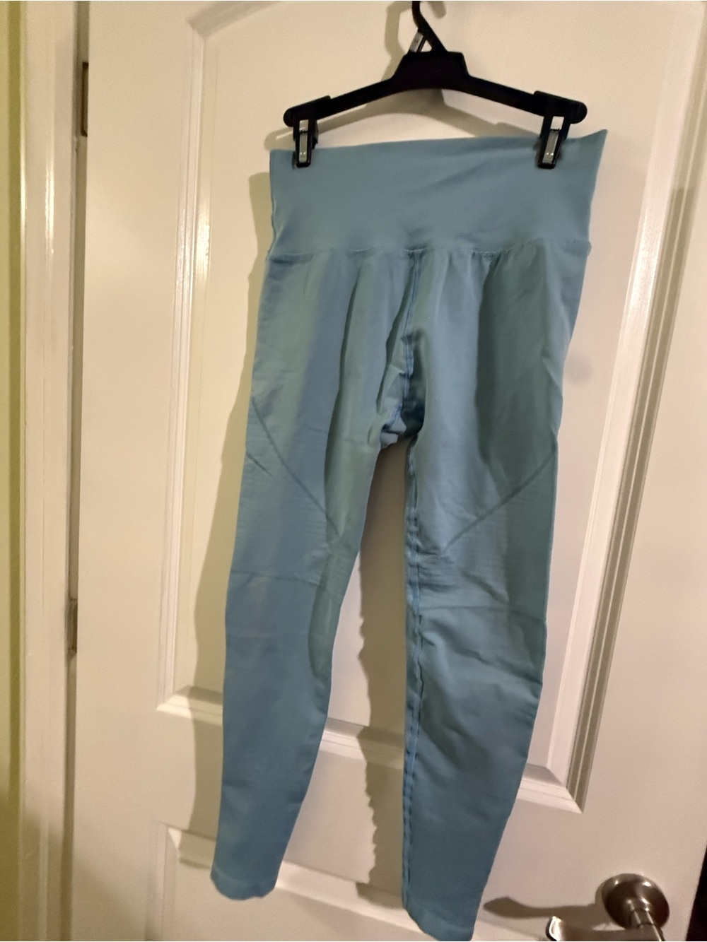 Light Blue Women High-Waist Leggings